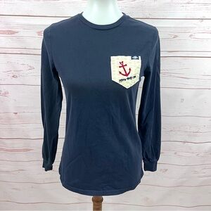 Disney Cruise Line Long Sleeve Nautical Anchor Tee T-shirt